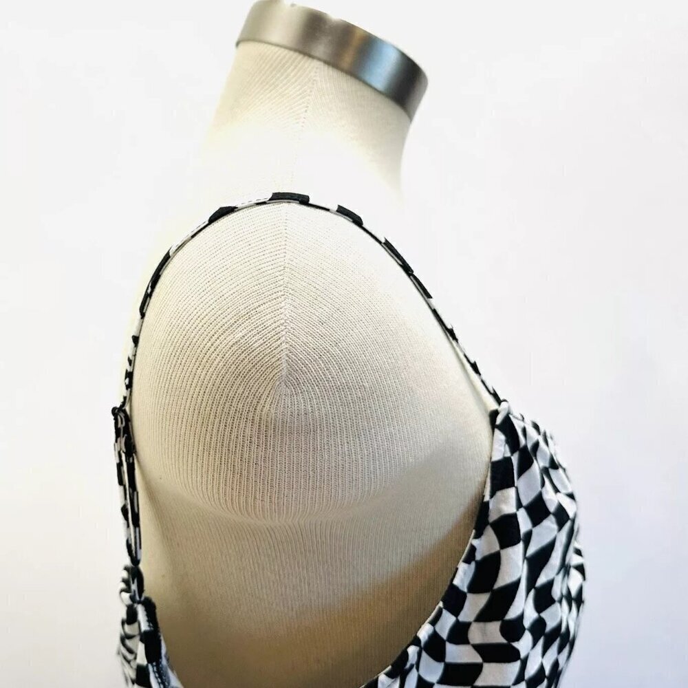 NWT SO GOODS FOR LIFE Juniors Sleeveless Straps Pullover V-Neck Checkers Top XL - Picture 5 of 10